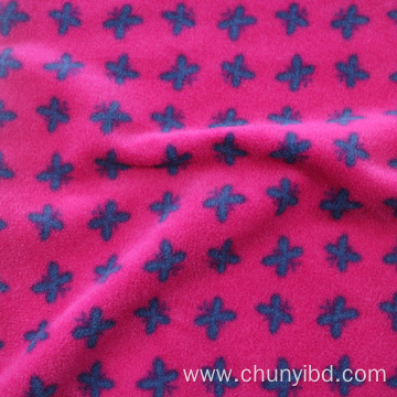 Butterfly designs high quality anti-pilling fleece fabric